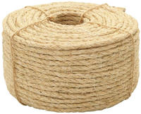 vidaXL Seil 100% Sisal 6 mm 100 m