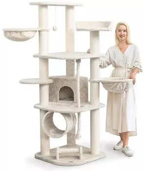 HappyPet Kratzbaum CAT028 171cm wei&szlig;