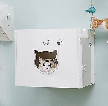 Cats Design Wandhöhle weiß