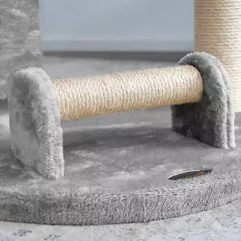 HappyPet Kratzbaum CAT028 171cm grau/beige – Vielseitige Ausstattung für abwechslungsreiche Beschäftigung