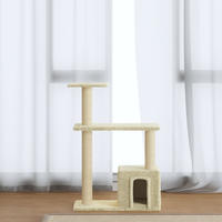 vidaXL Kratzbaum mit Sisal-Kratzs&auml;ulen Creme 70 cm