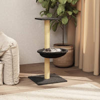 vidaXL Kratzbaum mit Sisal-Kratzs&auml;ule Dunkelgrau 74 cm