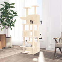 vidaXL Kratzbaum mit Sisal-Kratzs&auml;ulen Creme 180 cm