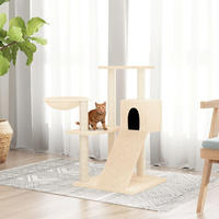 Kratzbaum Mit Sisal-kratzs&auml;ulen Creme 82 Cm Vidaxl