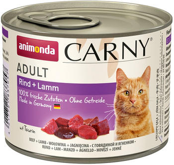 Animonda Carny Katze Adult Rind mit Lamm Nassfutter 200g