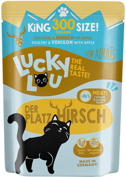 Lucky Lou Adult Geflügel & Hirsch mit Apfel Katzen-Nassfutter 300g