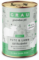 GRAU &ndash; das Original &ndash; Nassfutter f&uuml;r Katzen - Pute & Lamm, 6er Pack (6 x 400 g),