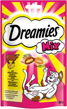 Dreamies Katzensnack Mix mit Käse & Rind 6x 60g