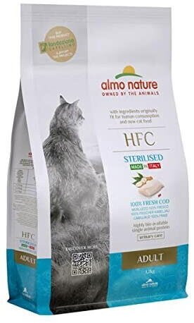 Almo Nature HFC Sterilized Katzen-Trockenfutter Kabeljau 300g