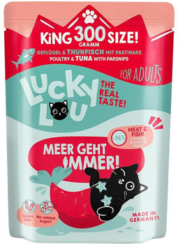 Lucky Lou Lifestage Adult Katzen-Nassfutter Geflügel & Thunfisch 300g