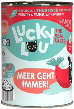 Lucky Lou Lifestage Adult Katzen-Nassfutter Geflügel & Thunfisch 400g