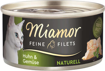 Miamor Feine Filets Naturelle Nassfutter Huhn & Gemüse 80g
