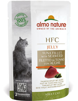 Almo Nature HFC Jelly Katzen-Nassfutter Thunfischfilet mit Algen 55g