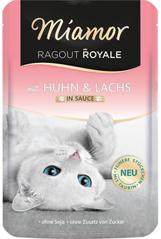 Miamor Ragout Royale in Sauce Nassfutter Huhn & Lachs 100g