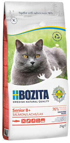 Bozita Senior 8+ Grain free Katzen-Trockenfutter Lachs 2kg