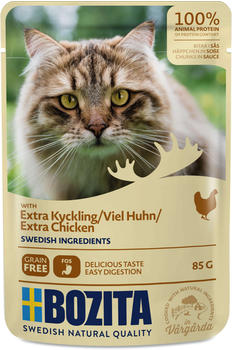 Bozita Häppchen in Soße Katzen-Nassfutter mit viel Hühnchen 85g