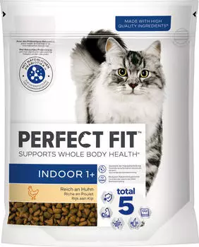 Perfect Fit Indoor 1+ Katzen-Trockenfutter Reich an Huhn 750g