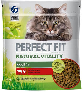 Perfect Fit Natural Vitality Adult 1+ Katzen-Trockenfutter mit Rind und Huhn 650g