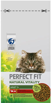 Perfect Fit Natural Vitality Adult 1+ Katzen-Trockenfutter mit Rind und Huhn 6kg
