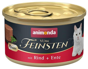 Animonda Vom Feinsten Mousse Katzen-Nassfutter mit Rind + Ente 85g