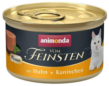 Animonda Vom Feinsten Mousse Katzen-Nassfutter mit Huhn + Kaninchen 85g