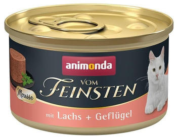 Animonda Vom Feinsten Mousse Katzen-Nassfutter mit Lachs + Geflügel 85g