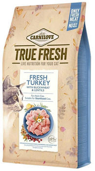 Carnilove True Fresh Cat Trockenfutter Truthahn 4,8kg
