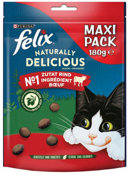 Felix Naturally Delicious Katzensnack Rind mit Goji-Beeren 180g