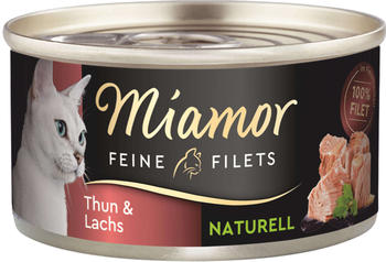 Miamor Feine Filets Naturelle Nassfutter Thunfisch & Lachs 80g