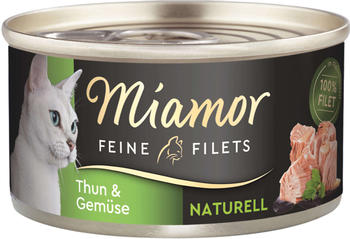 Miamor Feine Filets Naturelle Nassfutter Thunfisch & Gemüse 80g