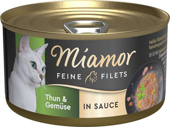 Miamor Feine Filets in Sauce Nassfutter Thun & Gemüse 85g