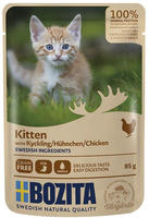 Bozita H&auml;ppchen in So&szlig;e H&uuml;hnchen f&uuml;r Kitten | 12x 85g