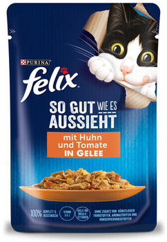 Felix So gut wie es aussieht in Gelee Nassfutter Huhn & Tomate 85g