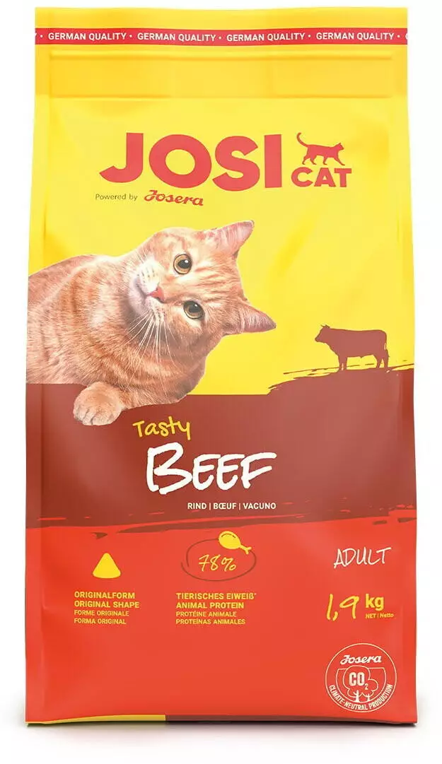 Josera JosiCat Tasty Beef Trockenfutter 1,9kg Katzen-Trockenfutter