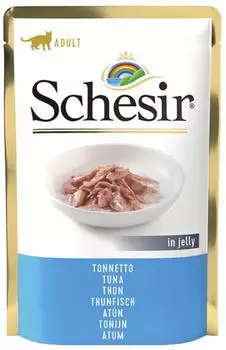 Schesir Katze Nassfutter Thunfisch in jelly 85g
