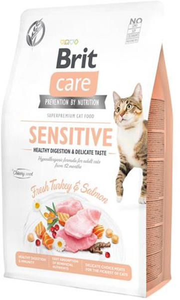Brit Care Cat Sensitiv Healthy Digestion & Delicate Taste Trockenfutter Pute & Lachs 2kg