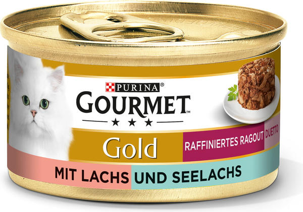 Gourmet Gold Raffiniertes Ragout mit Lachs und Seelachs 85g