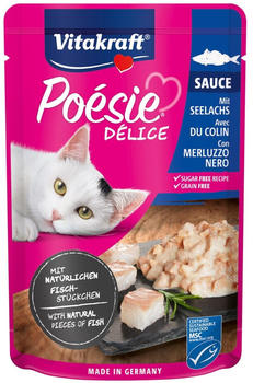 Vitakraft Poésie Délice Katze Nassfutter mit Seelachs in Sauce 85g