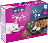 Vitakraft - Katzenfutter Poesie Delisauce, Multipack Fisch - 6 Beutel
