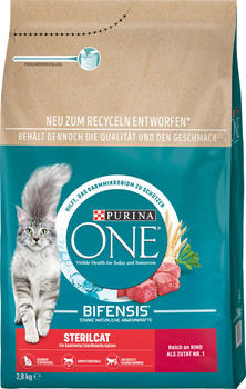 Purina One Bifensis Sterilcat Rind Katzen-Trockenfutter 2,8kg