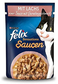 Felix Sensations Saucen mit Lachs + Garnelengeschmack 26x85g