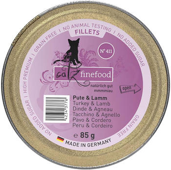 catz finefood Fillets No 411 Nassfutter Pute, Huhn & Lamm 12x85g catz finefood Fillets No 411 Nassfutter Pute, Huhn & Lamm 12x85g