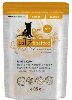 catz finefood Classic Senior No 07 Nassfutter Rind & Kalb 12x85g