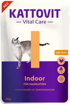 Kattovit Vital Care Indoor Nassfutter Huhn 85g