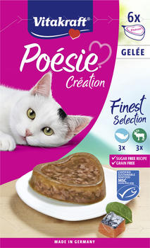 Vitakraft Poésie Création Katze Nassfutter Multipack Finest Selection 6x85g
