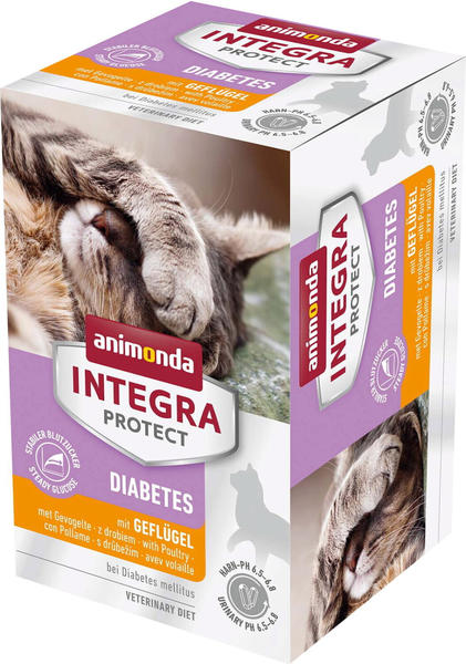 Animonda Integra Protect Diabetes Katze Nassfutter Geflügel 6x100g