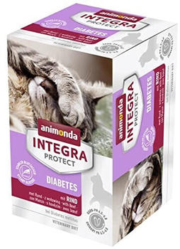 Animonda Integra Protect Diabetes Katze Nassfutter Rind 6x100g