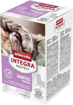 Animonda Integra Protect Diabetes Katze Nassfutter Mixpack 6x100g
