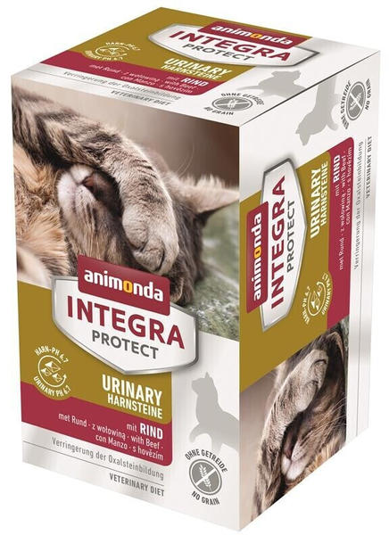 Animonda Integra Protect Urinary Harnsteine Katze Nassfutter Rind 6x100g