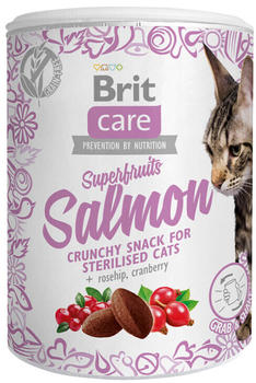 Brit Care Superfruits Salmon Katzen-Snack Hagebutte & Cranberrys 100g